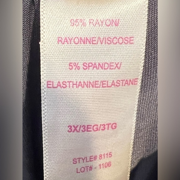 B16.18 NWT Retreat Rhonda Shear Split ankle grey loungewear pants 3X - Picture 5 of 6